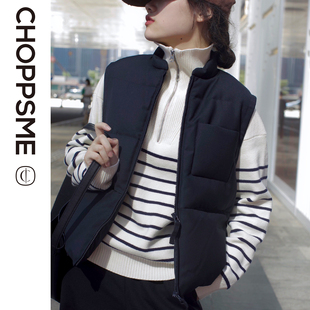 巧珀思｜国风老钱马甲廓形口袋羽绒立领休闲保暖机能背心上衣6741