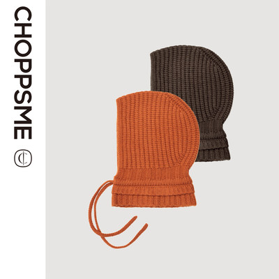 牦牛绒羊毛巴拉克拉法帽针织帽