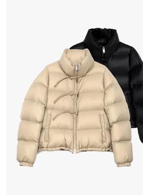 巧珀思｜新中式牛角扣软壳保暖羽绒服秋冬立领轻盈女士外13627