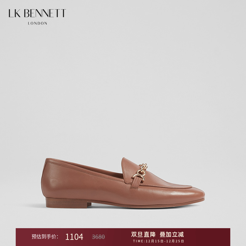lkbennett真皮平底单鞋