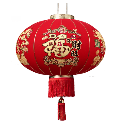 新年大红灯笼绒布防水春节