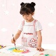 美乐蒂儿童围裙画画罩衣男孩女宝护衣厨房绘画反穿衣防水环保
