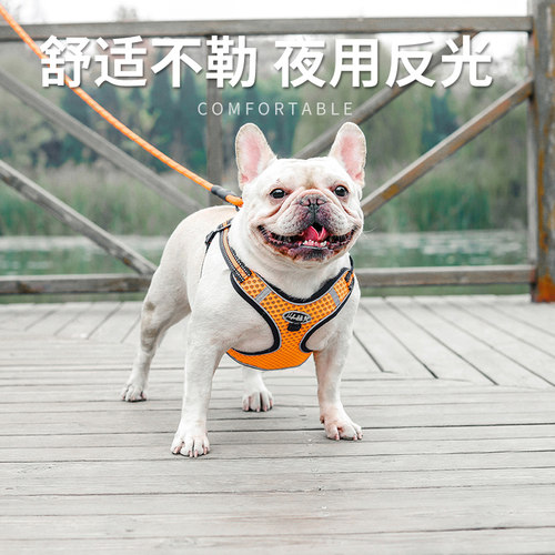 法斗胸背式链子金毛用品牵引绳