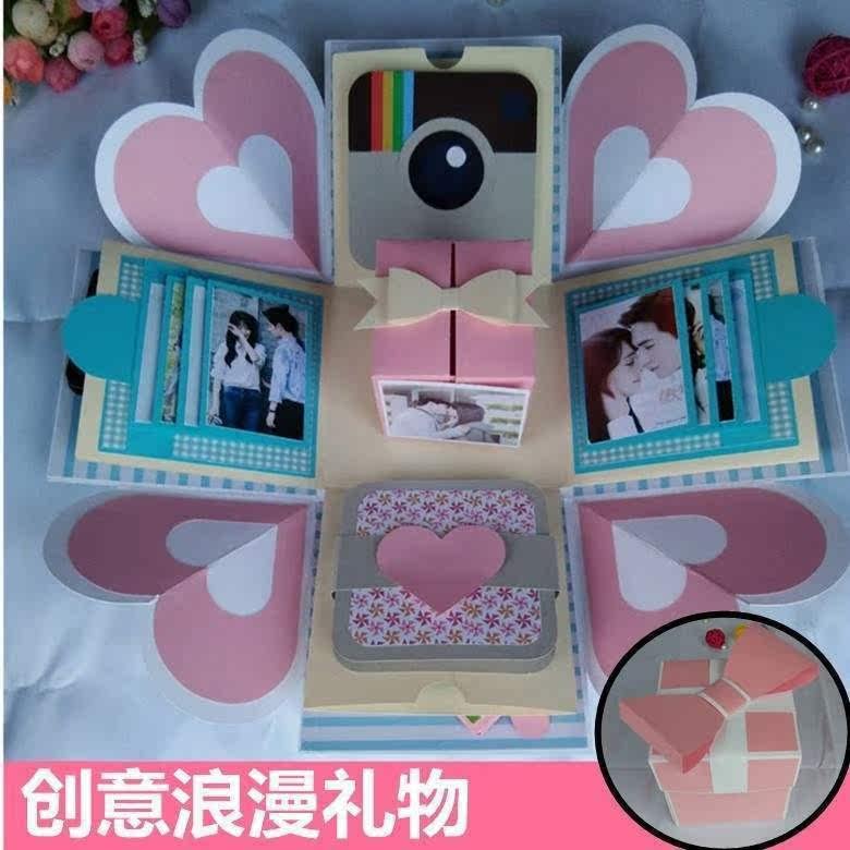explosion box photo album material handbag diy creative gift