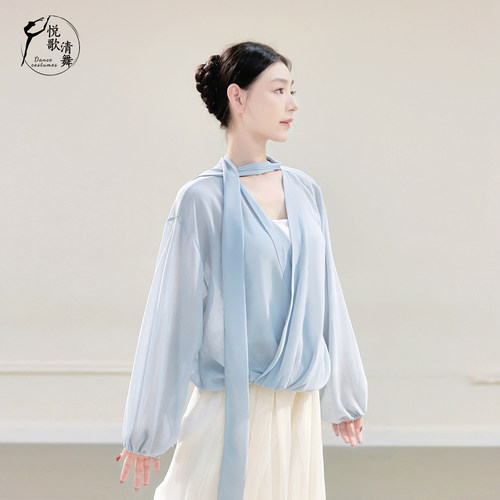 悦歌清舞舞蹈上衣仙女款日常可穿