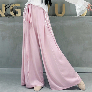 舞蹈裤子阔腿裤垂感现代舞演出服2025新款古典舞服装中国舞练功服