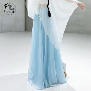 中国舞练功服大摆裙飘逸演出服冬舞蹈裤 2025新款 子 服装 古典舞裙裤