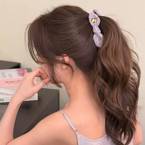 【慕奈】可爱kt猫波点蝴蝶结香蕉夹女甜美氛围感马尾抓夹竖夹发饰