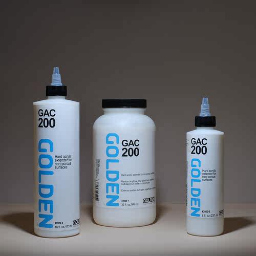 GOLDEN高登gac200透明底涂浇注媒介胶质粘合纤维媒介纺织扎染3990