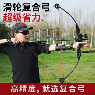 高精度滑轮弓复合弓箭射击运动成年人反曲弓射箭钢珠大威力弓套装