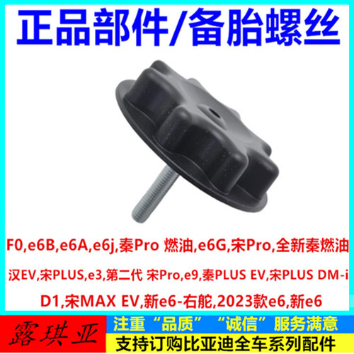 汉EV宋PLUSe3第二代 宋Proe9秦PLUS EV新e6 备胎固定螺丝备胎支架
