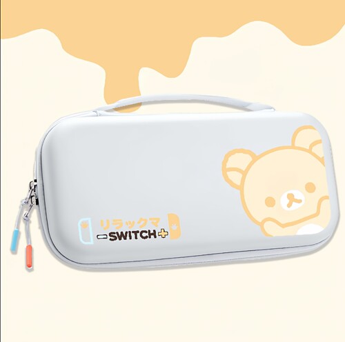 任天堂Switch续航版/OLED主机收纳包轻松熊chikaw男女生eva手提包