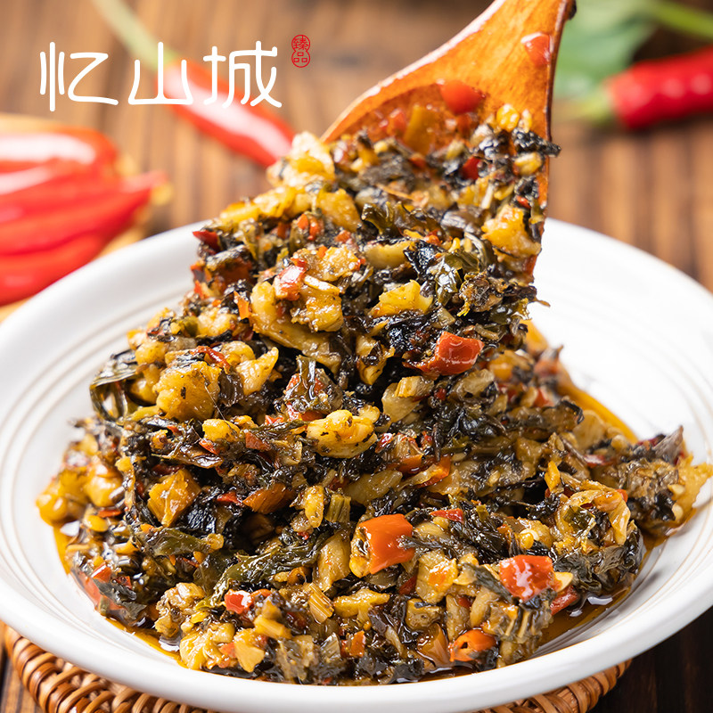 忆山城茶油红薯叶湖南特产下饭菜图片