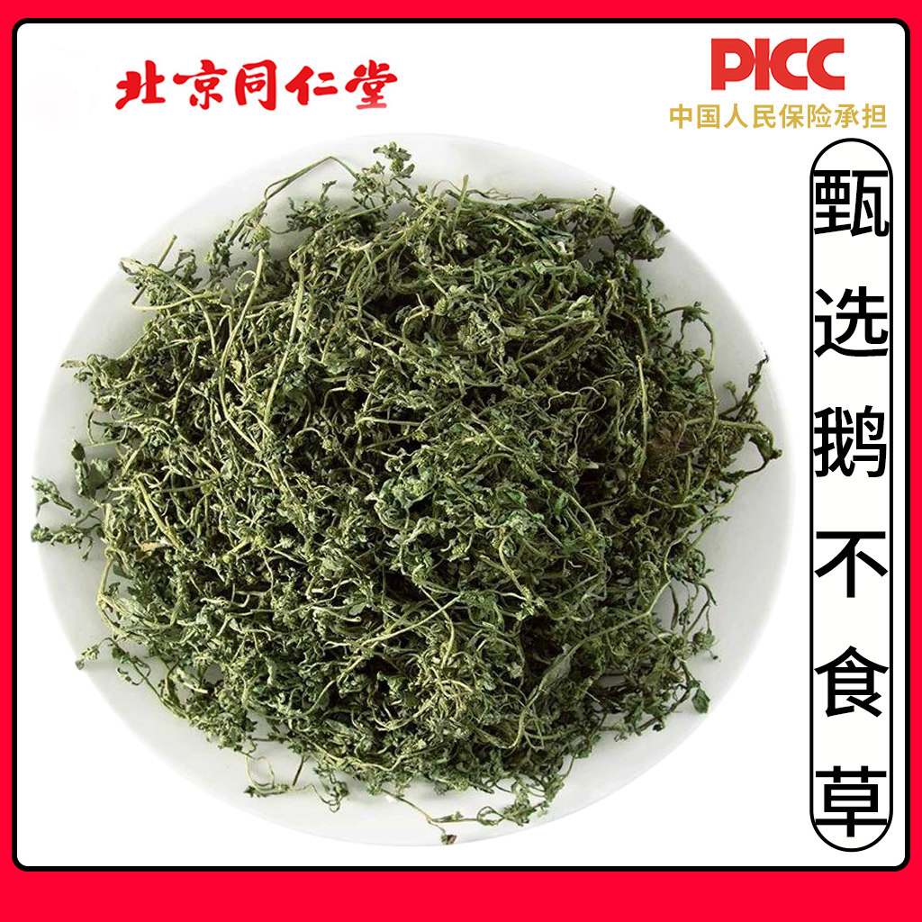 同仁堂鹅不食草中药材500g特级野生正品新鲜干货鹅不食草饿不食草
