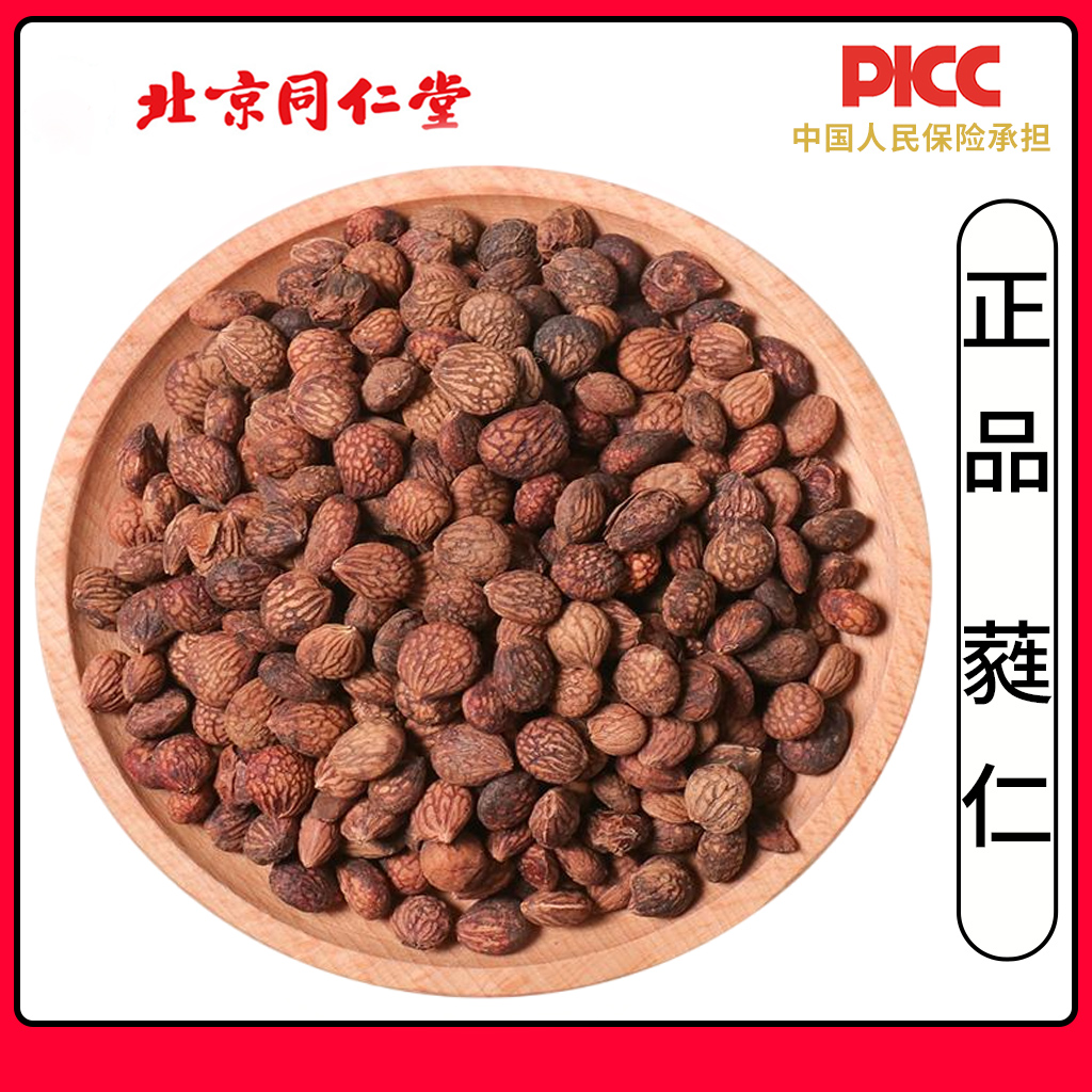 同仁堂蕤仁中药材500g野生新货特级芮仁蕤核仁马茄子蕤子美仁子