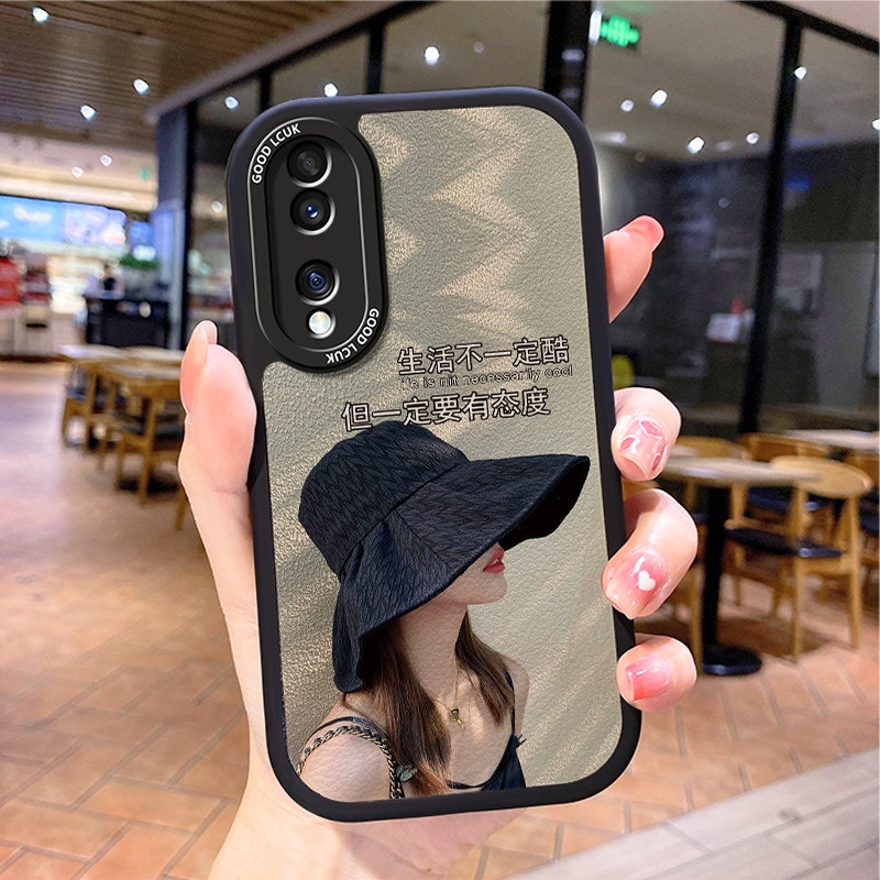 硅胶送挂绳华为荣耀全包边荣耀70