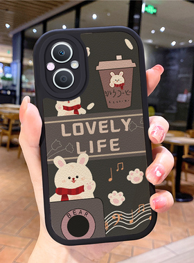 小羊皮卡通适用opporeno8pro手机壳rino7se新款opoprneo6opp0ren09女opr17opppreon5rone4opoor15pooprk10