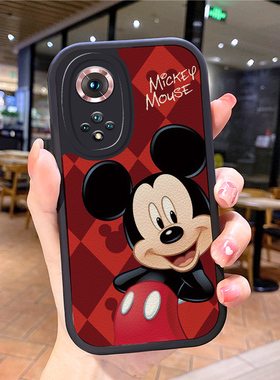 小羊皮米奇适用华为nova9pro手机壳nvoa8 novα10mova男noⅴa7se女novo4noⅴα hinova nave no9 nva6 nora5