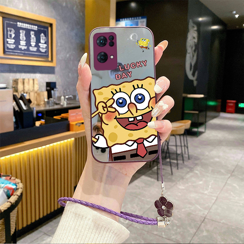 适用OPPOReno13pro手机壳A93S补妆镜FindX8挂绳K12X新款A97全包11新品10套A58软K9+8外壳7A96防摔6海绵4se3i5