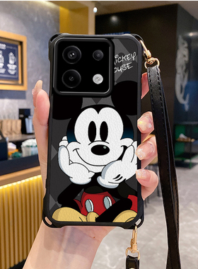 米奇适用小米红米note13pro手机壳note12Turbo4套11Tpro新款10t+k80斜跨K70至尊版挂绳60全包50新品40s潮14