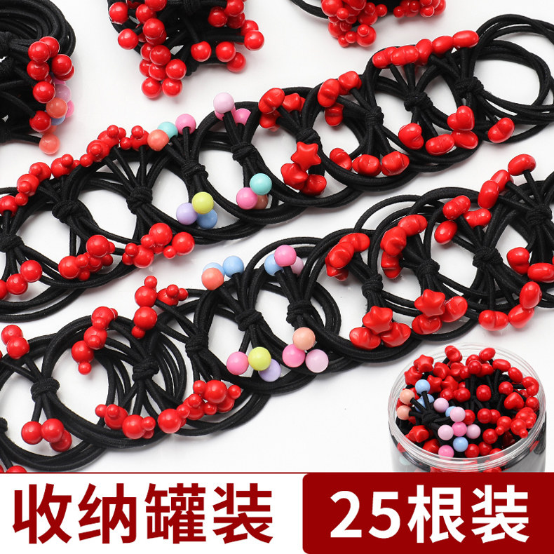 儿童小皮筋女扎头不伤发头绳图片