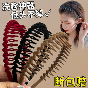 压发圈2025新款 带齿防滑头箍发卡头发夹头饰 洗脸碎发神器发箍女款