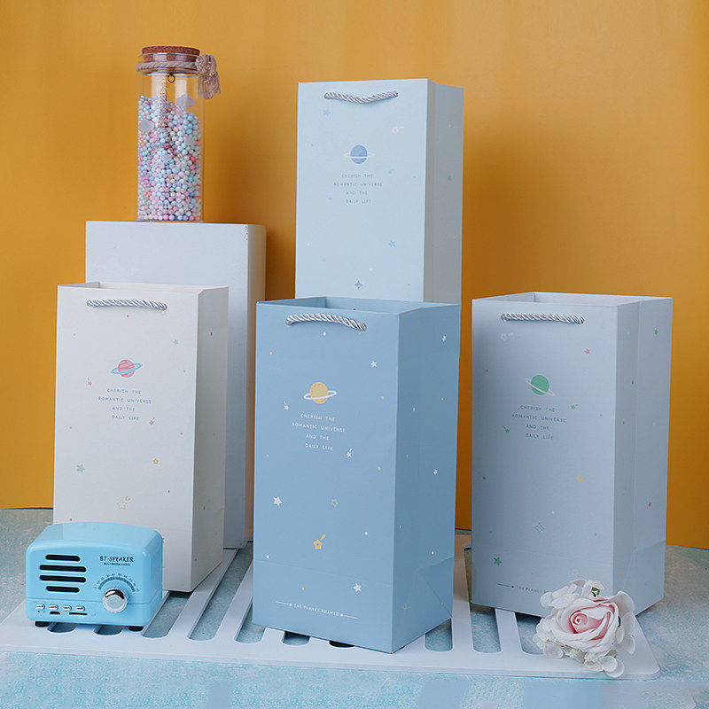 创意星空水杯袋纸袋保温杯手提袋生日送礼袋子奶茶包装袋精美纸袋,节庆用品/礼品,糖盒/糖盒配件,淘宝优惠券,粉丝福利购,淘宝优惠卷