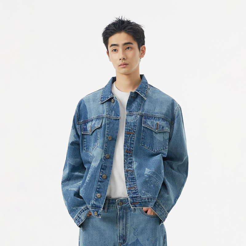 印花夹克牛仔夹克fmacm