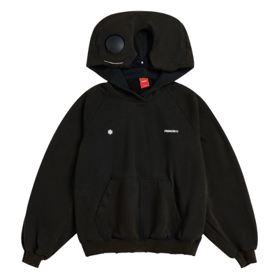 FMACM闷与狂 重水洗磨破做旧设计感2024秋可拆卸气囊枕头连帽卫衣