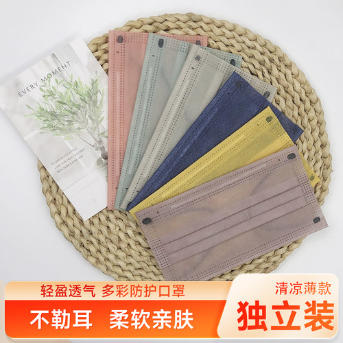 夏季薄款一次性防晒透气口罩