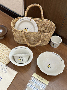 可爱生日礼物盘子釉下彩水果盘酸奶碗餐具稀奇古怪好看的漂亮餐盘