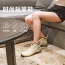jollywalk女低帮雨靴外穿女士雨鞋 防滑时尚 防水胶鞋 洗车钓鱼雨鞋