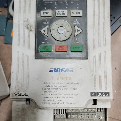 可维修四方变频器V350 4T0055，380V，。议价