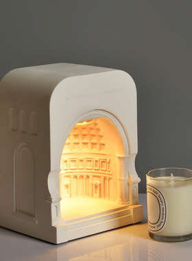 原创万神殿香薰融蜡灯经典建筑氛围小夜灯卧室床头节日香氛伴手礼