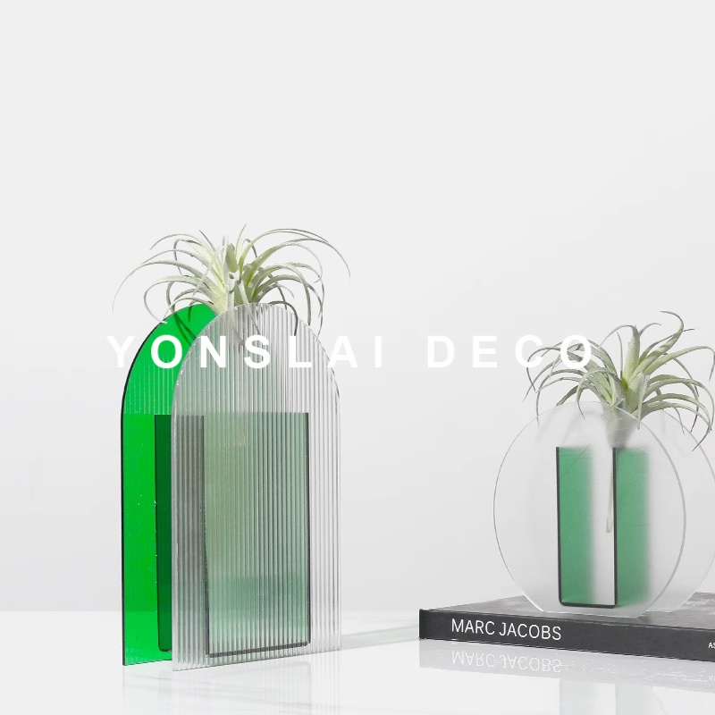 极简现代亚克力花瓶样板房间展厅