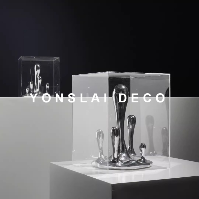 现代极简轻奢艺术摆设样板间售楼处软装饰品卧室书房桌面创意摆件