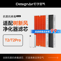 适配树新风空气净化器滤芯T2/Pro全效除醛雾霾宠物抗病毒过滤器网
