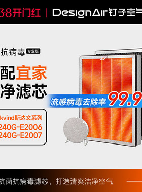 适配宜家空气净化器滤芯starkvind斯达文空气净化器过滤网除pm2.5
