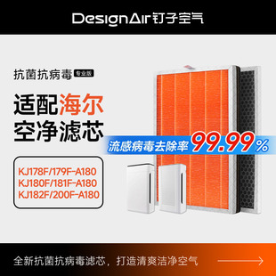 181F 178F 182F A180A滤芯KJ179F 适配海尔空气净化器滤网KJ200F