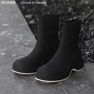 【大壮•西红氏】Corinna Di Marsala春厚底时装男/女靴