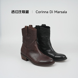 秋冬时装 里外马皮 靴X2558Q258025跟高4 西红氏•双旦礼遇季