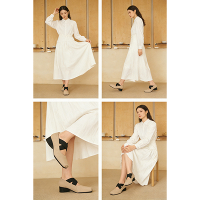 【西红氏联盟】26年春季新款方头粗跟单鞋跟高4cm半码拍大