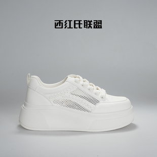 新款 春季 厚底时尚 潮流运动时尚 跟高6cm 休闲鞋 西红氏联盟