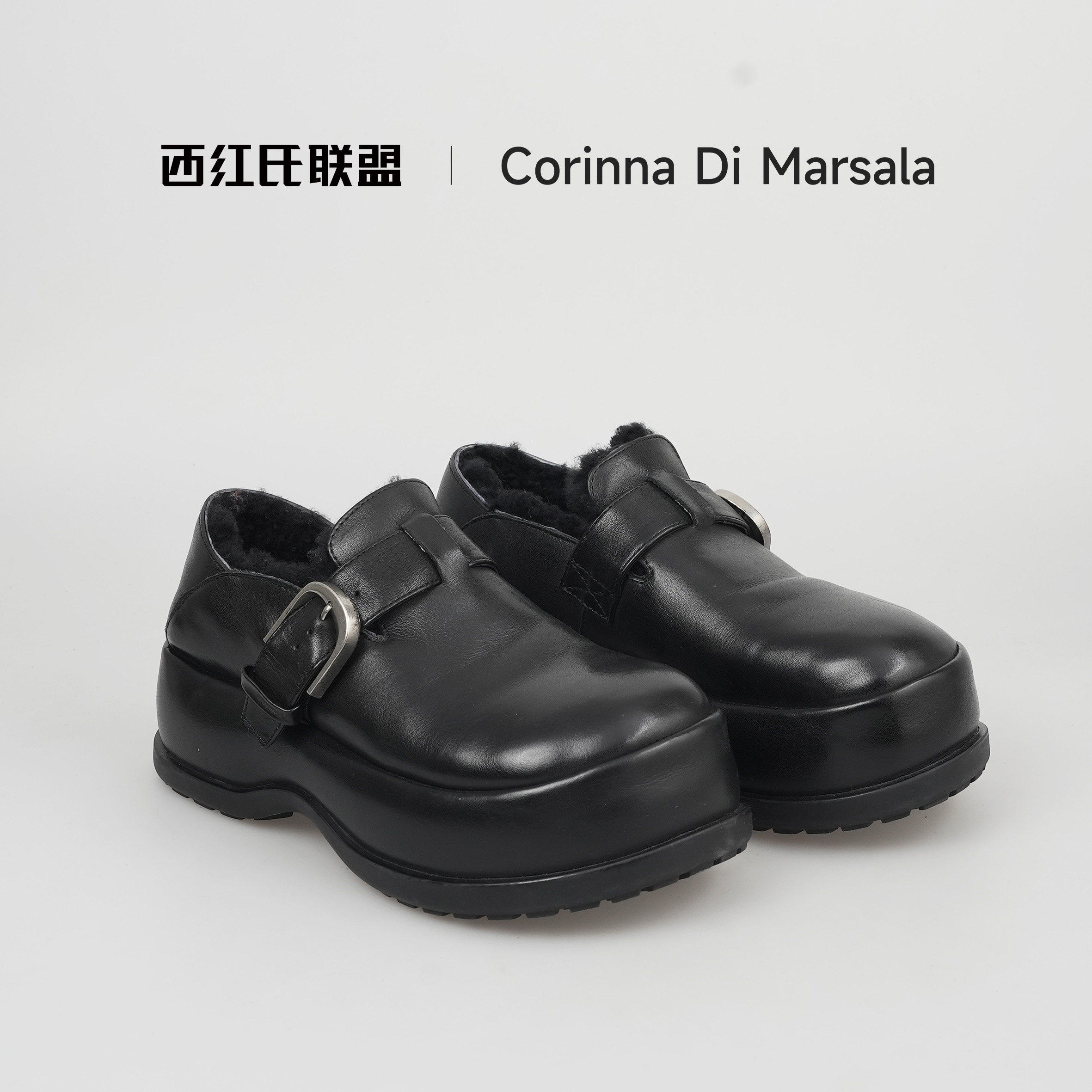 【大壮•西红氏】25年新款马皮羊毛厚底一脚蹬勃肯鞋,流行男鞋,软木鞋/勃肯鞋,淘宝优惠券,粉丝福利购,淘宝优惠卷