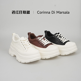 【大壮·西红氏】2025年新款外马内羊休闲鞋跟高6cm半码拍大