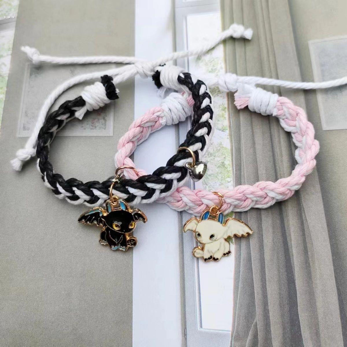 闺蜜友谊手链二人可爱卡通磁吸儿童手环学生党高颜值女生礼物手饰