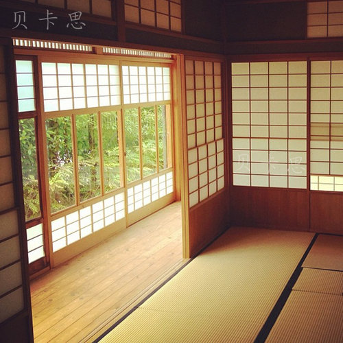 日式推拉门雪见门实木门折叠门