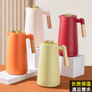 高颜值保温壶家用保温暖瓶保温开水瓶学生宿舍用带防尘嘴按压水壶