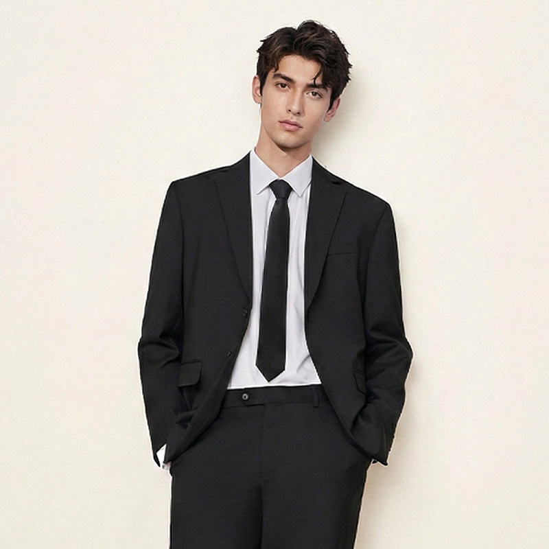 西装套装休闲正装男士新郎结婚西服订婚服高级感职业装公务员面试