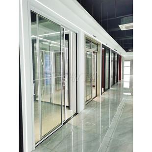 厨房推拉门阳台铝合金双层钢化玻璃客厅卫生间隔断门法式复古移门